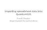 Importing spreadsheet data into  QuantumGIS