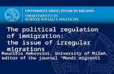 Maurizio Ambrosini,  University  of Milan, editor of the journal “Mondi migranti”
