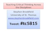 Teaching Critical Thinking Across the Disciplines