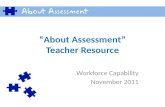 “About Assessment” Teacher Resource