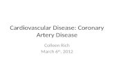 Cardiovascular Disease: Coronary Artery Disease
