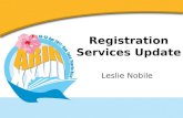 Registration Services Update