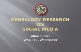 Genealogy Research on Social Media