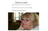 Askance ( adv )