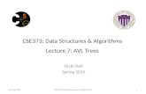 CSE373: Data Structures & Algorithms Lecture 7:  AVL  Trees
