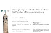 Timing Analysis of Embedded Software for Families of Microarchitectures