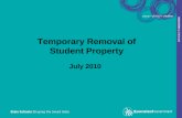 Temporary Removal of Student Property