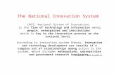 The National Innovation System  (NIS , National System of Innovation)