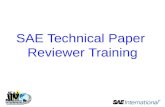 SAE Technical Paper  Reviewer  Training