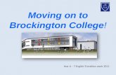 Moving on to Brockington College !