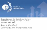 Experiences In Building Globus Genomics Using Galaxy, Globus Online and AWS