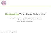 Navigating  Your Casio Calculator