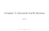 Chapter 3: Dynamic Earth Review