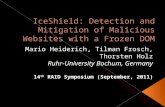 IceShield : Detection and Mitigation of Malicious Websites with a Frozen DOM