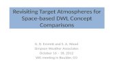 Revisiting Target Atmospheres for Space-based DWL Concept Comparisons