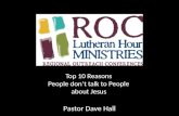 Top 10 Reasons  People don’t talk to People  about Jesus