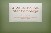 A Visual Double Star Campaign