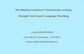 Developing Grammar Consciousness-raising through Task-based Language Teaching