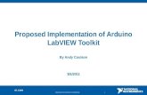 Proposed Implementation of  Arduino LabVIEW  Toolkit By Andy Coulson 3/5 /2011