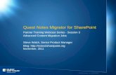Quest Notes Migrator for SharePoint