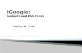 iGoogle : G adgets and RSS feeds