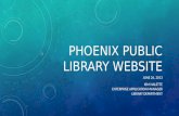 Phoenix Public Library Website