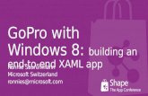 GoPro with Windows 8:  building an end-to-end XAML app