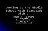 Looking at the Middle School Math Standards with a  NEW ATTITUDE
