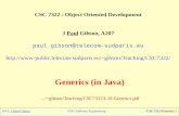 CSC 7322 : Object  Oriented Development J  Paul  Gibson, A207 paul.gibson@telecom-sudparis.eu