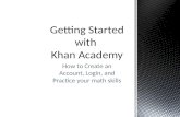 Getting Started with  Khan Academy