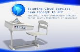 Securing Cloud Services From Concept to RFP