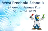 1 st  Annual Science Fair March 14, 2013