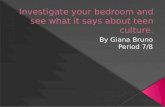 Investigate your bedroom and see what it says about teen culture.