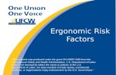 Ergonomic Risk Factors