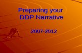 Preparing your  DDP Narrative