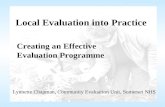 Local Evaluation into Practice
