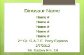 Dinosaur Name