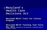 Maryland’s Health Care Decisions Act