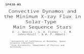 Convective Dynamos and the Minimum X-ray Flux in Solar-Type  Main Sequence Stars