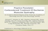 Practice Parameter:  Corticosteroid Treatment Of Duchenne Muscular Dystrophy
