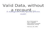 Valid Data, without a recount…