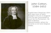 John Cotton, 1584-1652