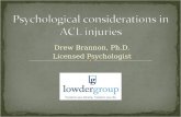 Psychological considerations in ACL injuries