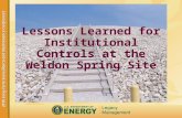 Lessons Learned for Institutional Controls at the Weldon Spring Site