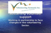 Sustaining volunteer support