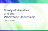 Treaty of Versailles and the Worldwide Depression