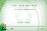 WEEELABEX Testimonials May 21, 2012, Renaissance Brussels Hotel