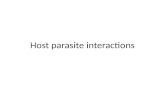 Host parasite interactions