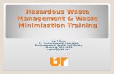 Hazardous Waste Management & Waste Minimization Training