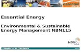 Essential Energy  Environmental & Sustainable  Energy  Management NBN115